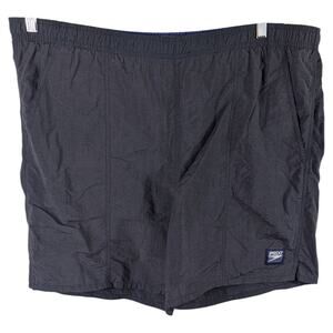 Speedo Swim Trunks Shorts Mens Sz Large Blue Lining Brief Stretch with Pockets